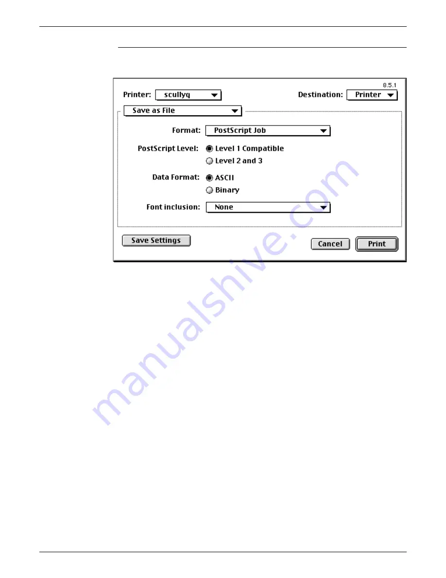 Xerox DocuPrint Network Printer Series Guide Client Manual Download Page 87