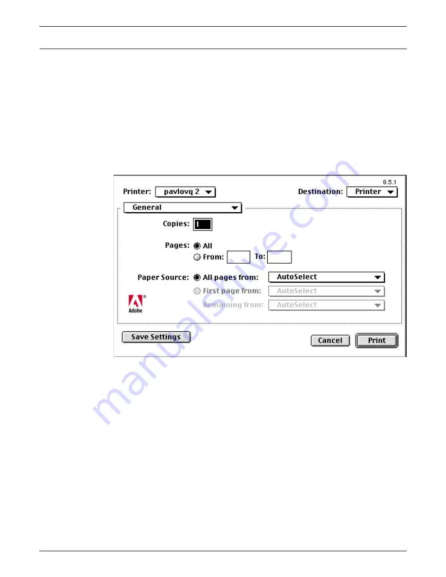 Xerox DocuPrint Network Printer Series Guide Client Manual Download Page 90