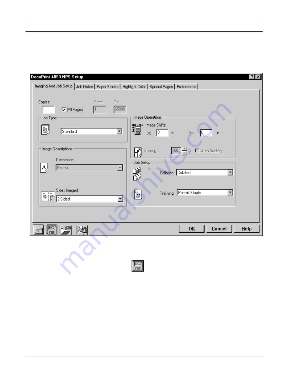 Xerox DocuPrint Network Printer Series Guide Client Manual Download Page 148