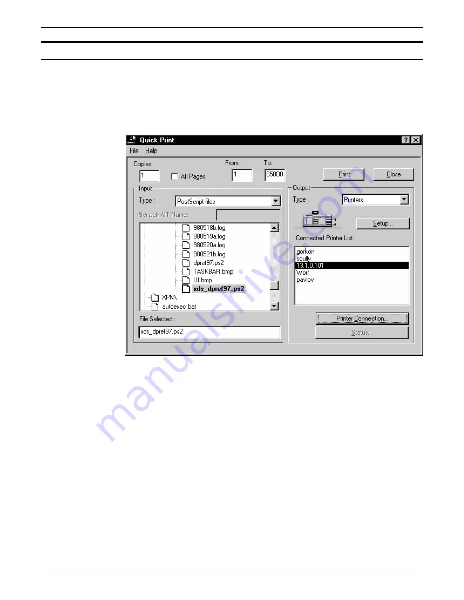 Xerox DocuPrint Network Printer Series Guide Client Manual Download Page 151