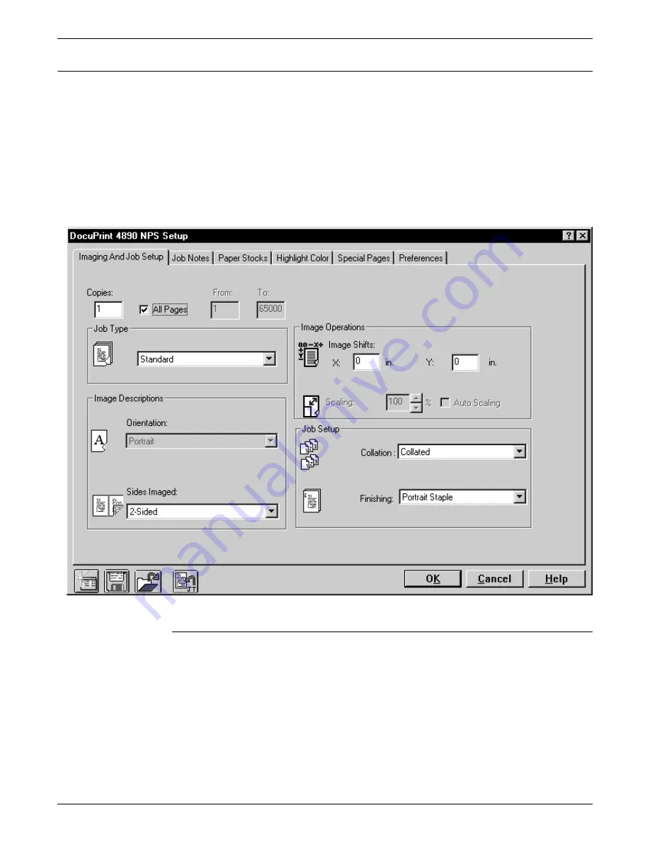 Xerox DocuPrint Network Printer Series Guide Client Manual Download Page 153