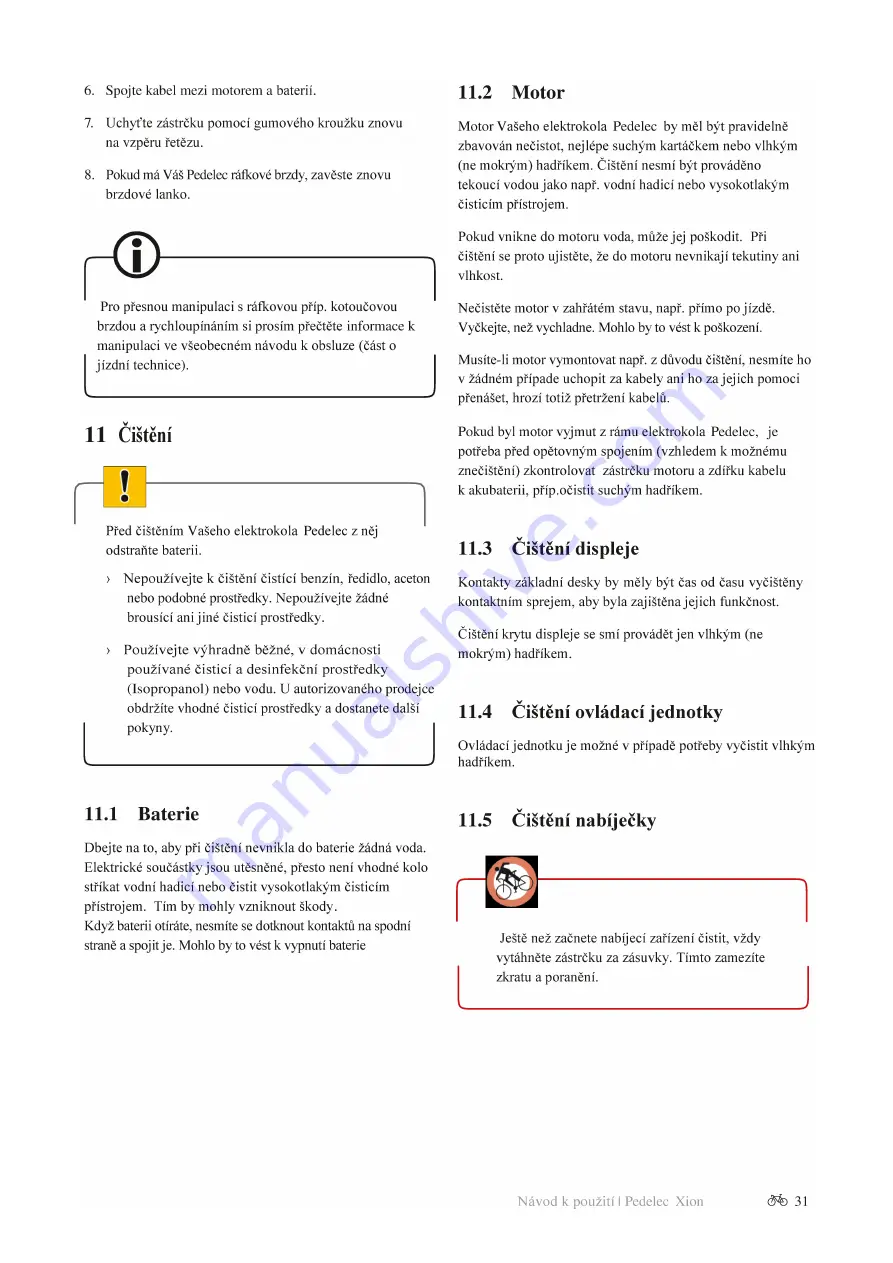 Xion Pedelec User Manual Download Page 125