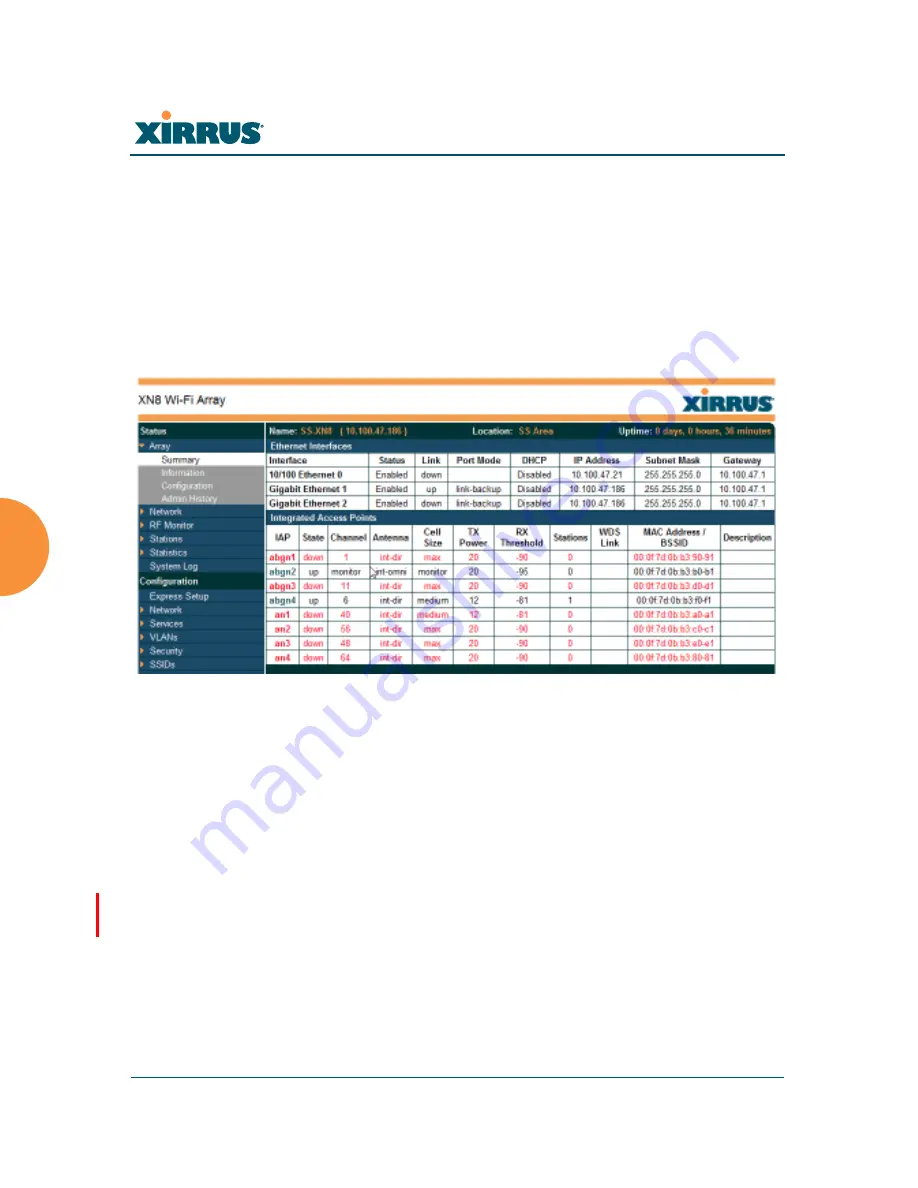 Xirrus Wi-Fi Array XN12 User Manual Download Page 144