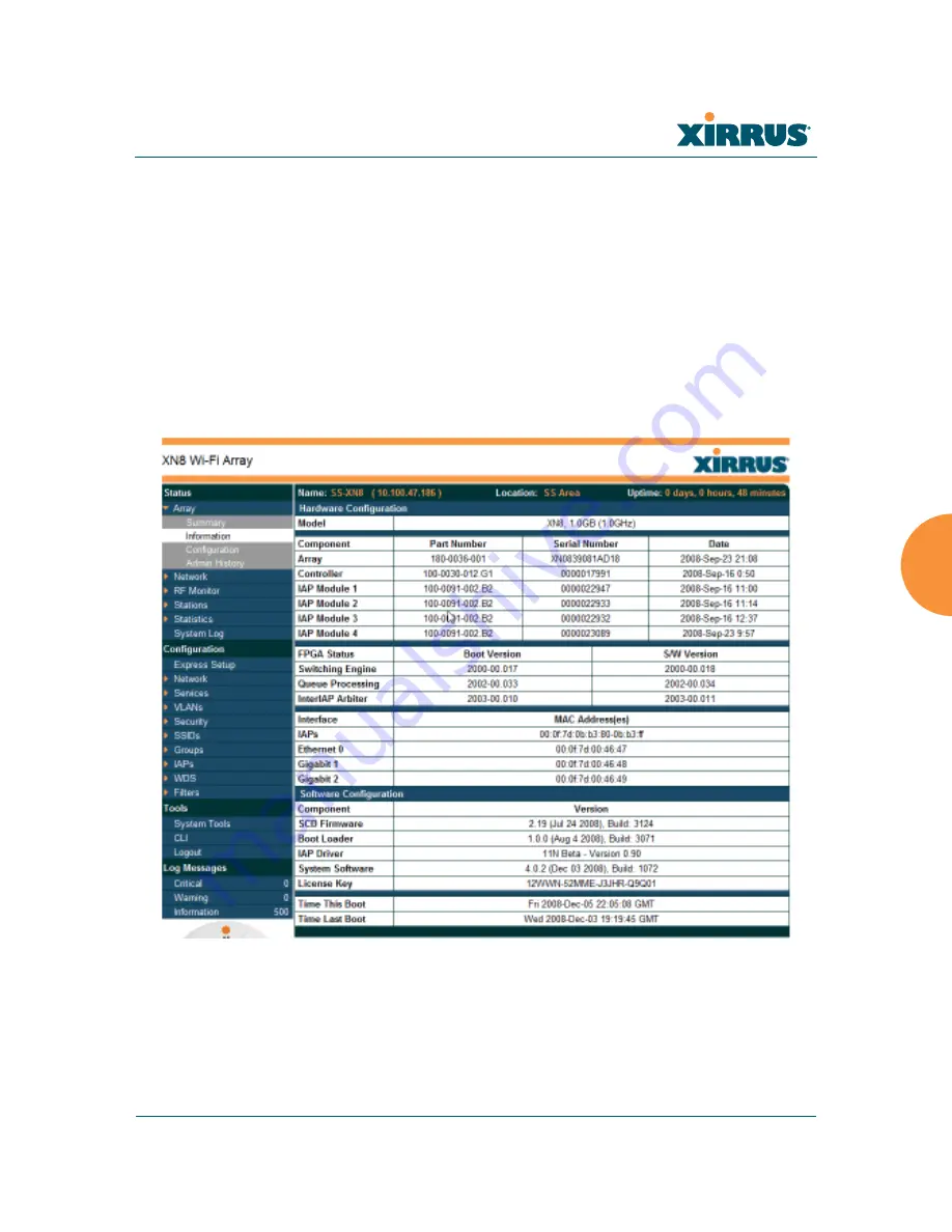 Xirrus Wi-Fi Array XS-3500 User Manual Download Page 153