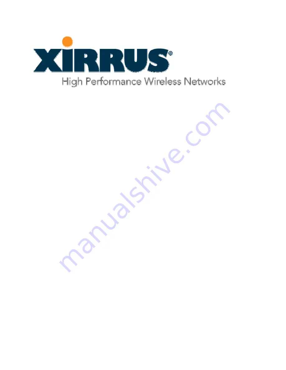 Xirrus XR-1000H Series Quick Installation Manual Download Page 1