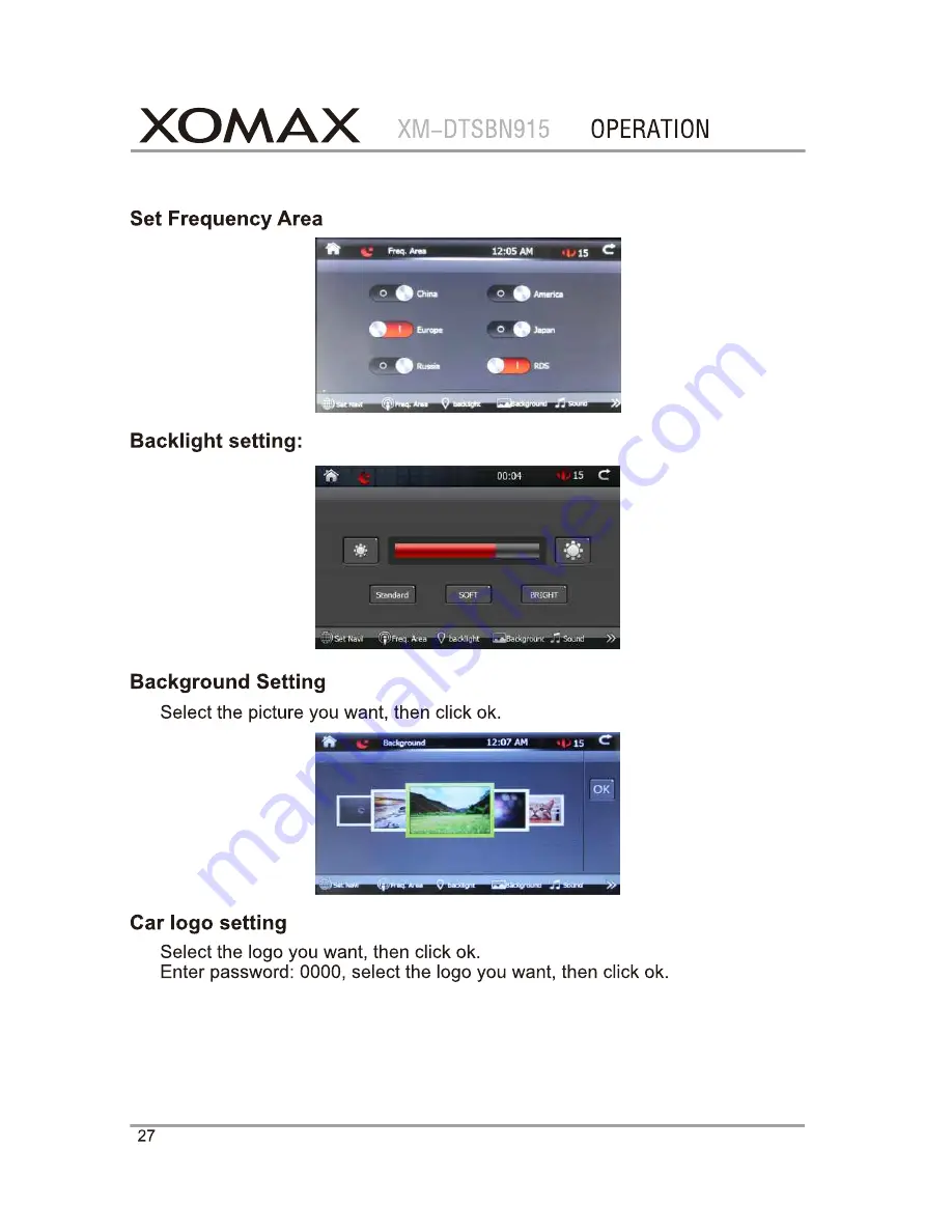 Xomax XM-DTSBN915 Owners And Installation Manual Download Page 27