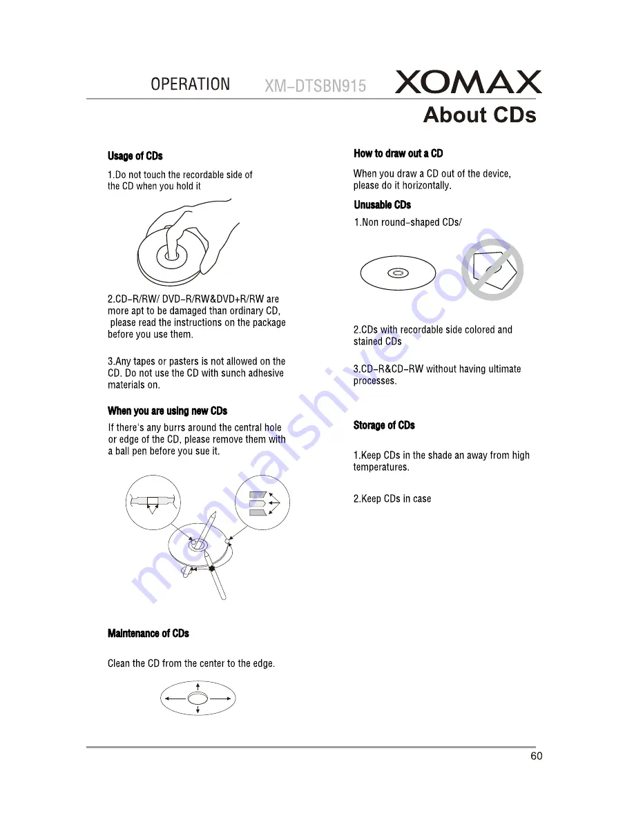 Xomax XM-DTSBN915 Owners And Installation Manual Download Page 60