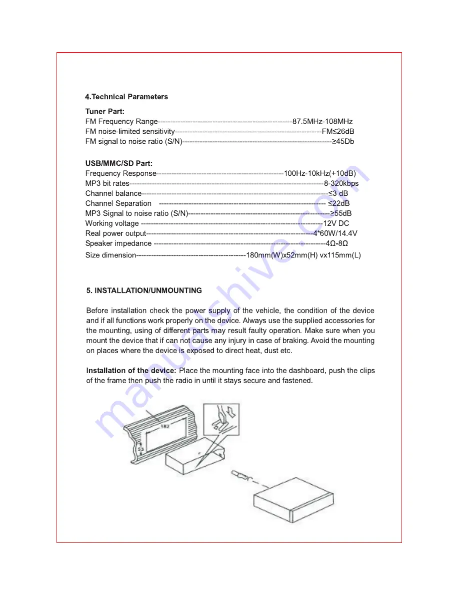 Xomax XM-RSU260BT Скачать руководство пользователя страница 6