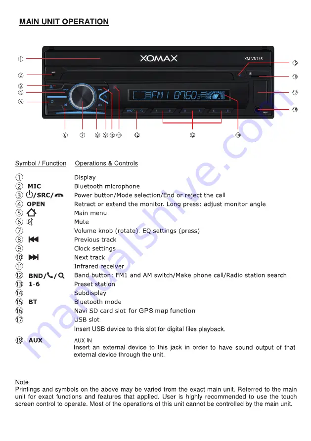 Xomax XM-V746 User Manual Download Page 7