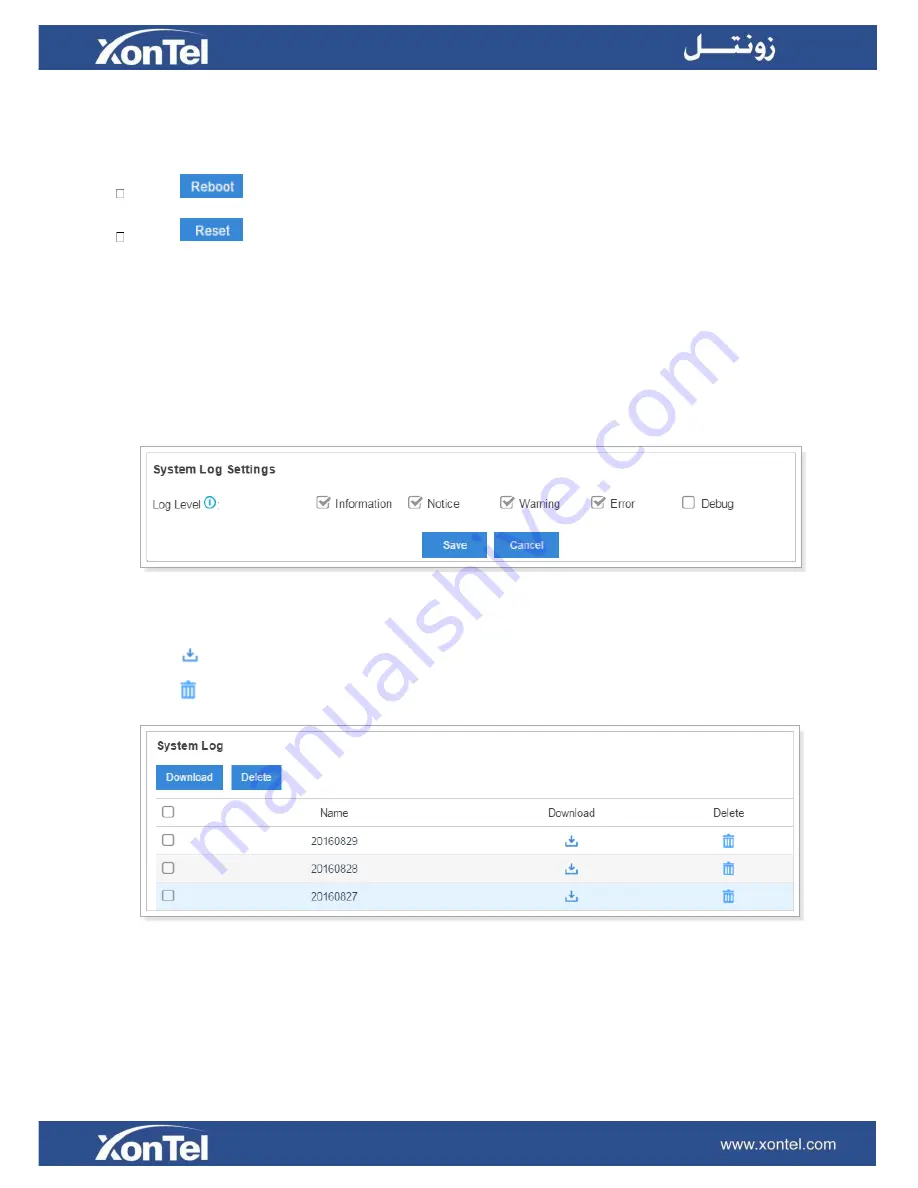 XONTEL XonTel XT- 60 PBX Administrator'S Manual Download Page 113