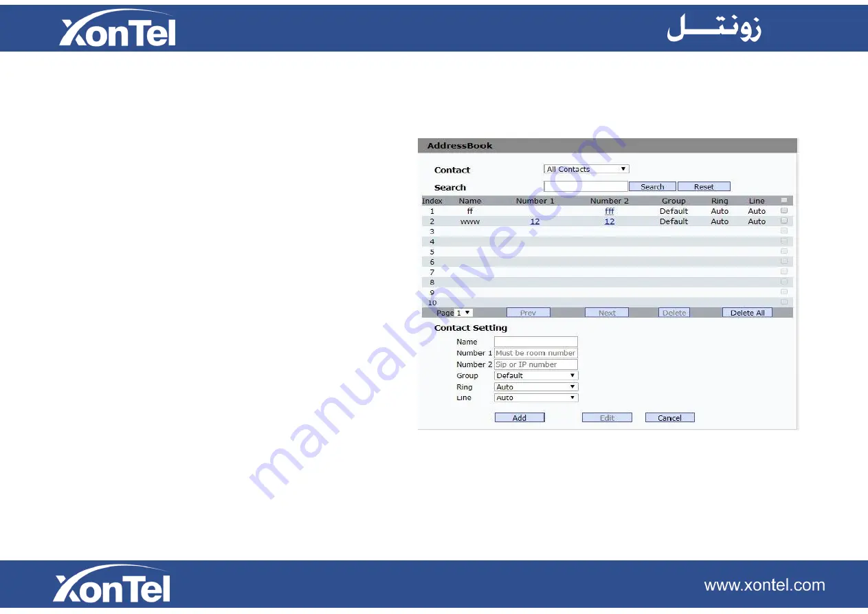 XONTEL XT-13P User Manual Download Page 60