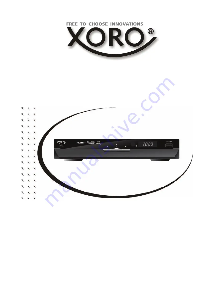 Xoro HRT 8300 Скачать руководство пользователя страница 1