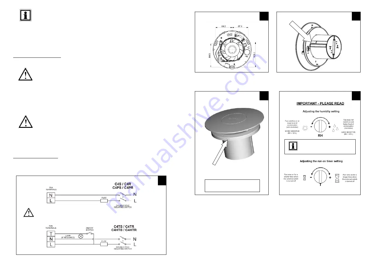 Xpelair Simply Silent C4S (92960AW) Installation And Maintenance Instructions Download Page 3