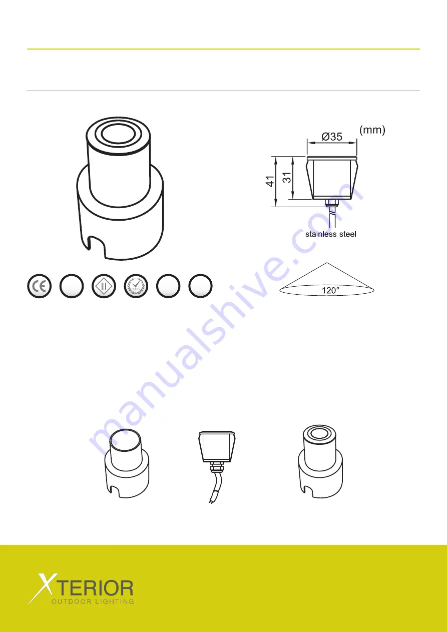 Xterior LUMIS LED Manual Download Page 1