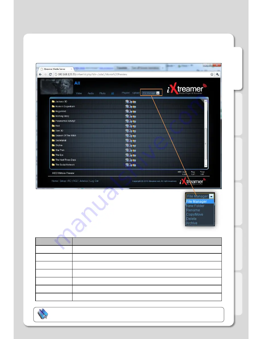 Xtreamer iXtreamer User Manual Download Page 142