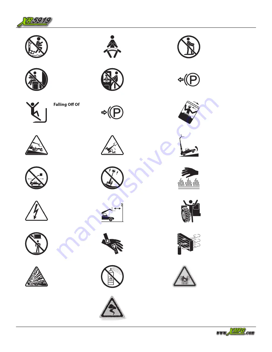 Xtreme Manufacturing XR5919 Operation And Safety Manual Download Page 8