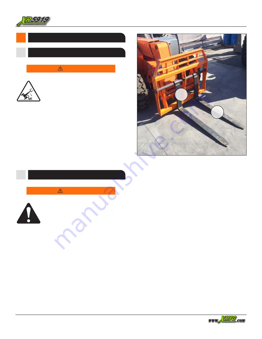 Xtreme Manufacturing XR5919 Operation And Safety Manual Download Page 56