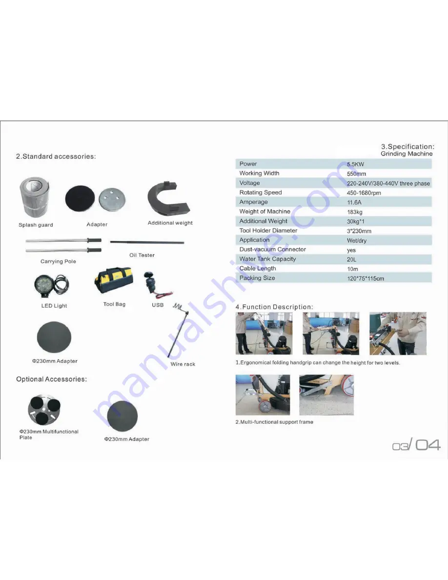 Xtreme Polishing Systems Tweenie Genie 650 SI Instruction Manual Download Page 4