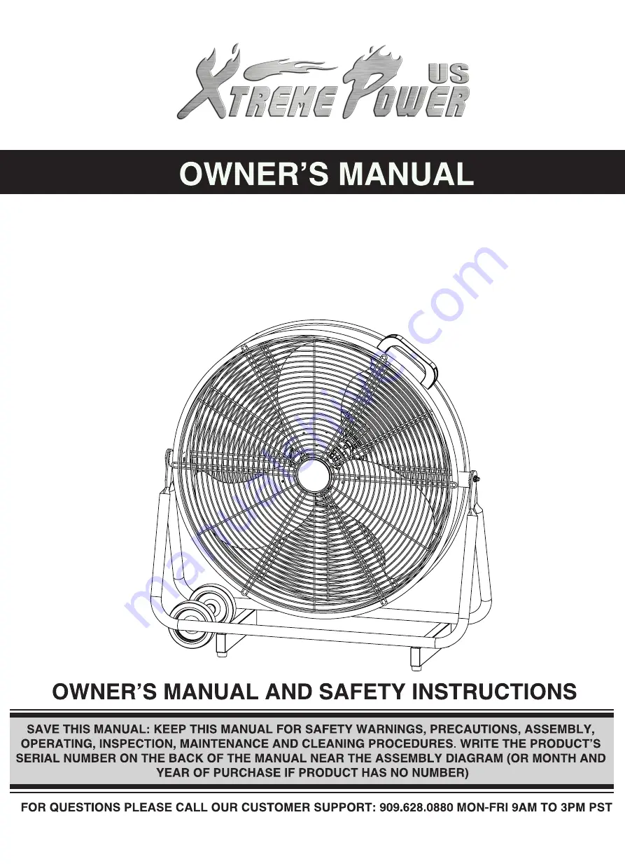 Xtreme Power 92024 Owner'S Manual Download Page 1