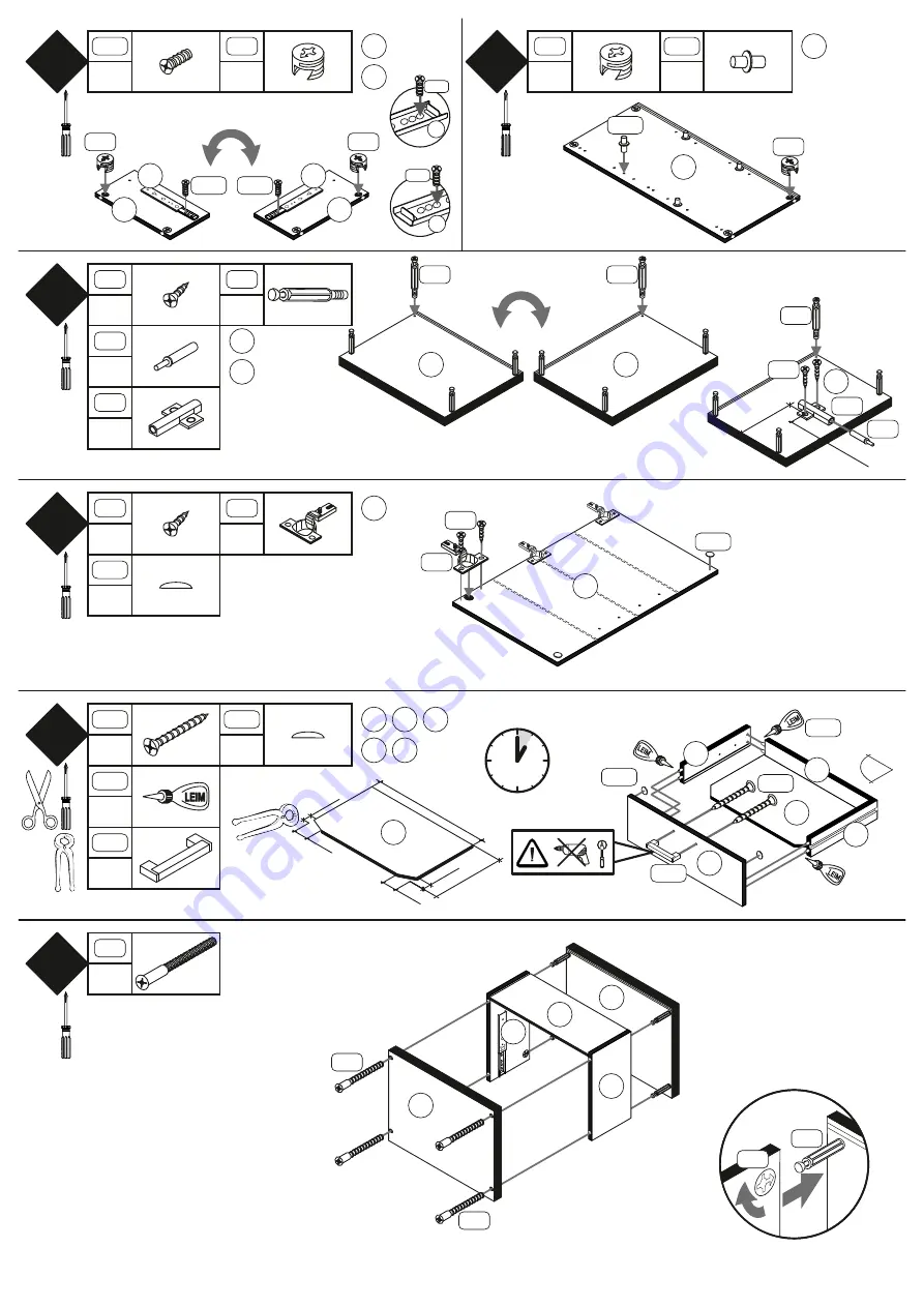 Xxxlutz Kommode 0434 11 Assembly Instructions Download Page 3