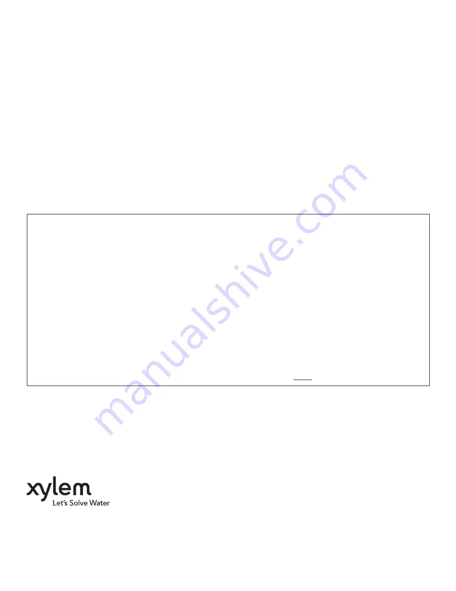 Xylem Goulds HSC Instruction Manual Download Page 7