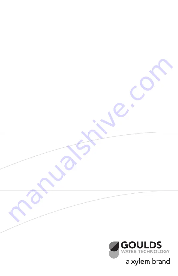 Xylem GOULDS IM096 Instruction Manual Download Page 44