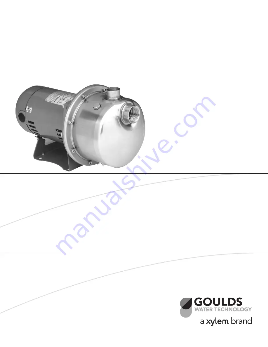 Xylem Goulds LB Series Скачать руководство пользователя страница 8