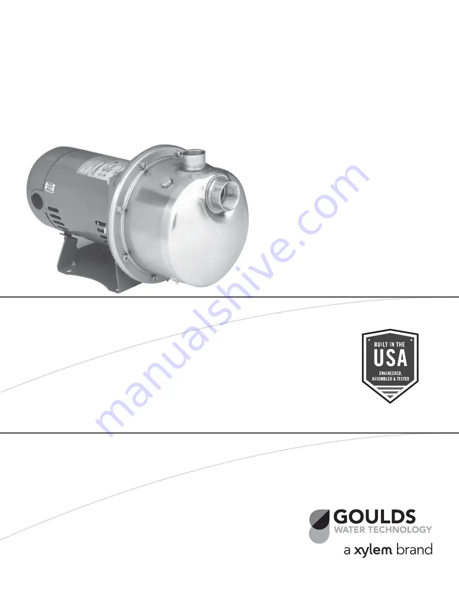 Xylem GOULDS LB Скачать руководство пользователя страница 15