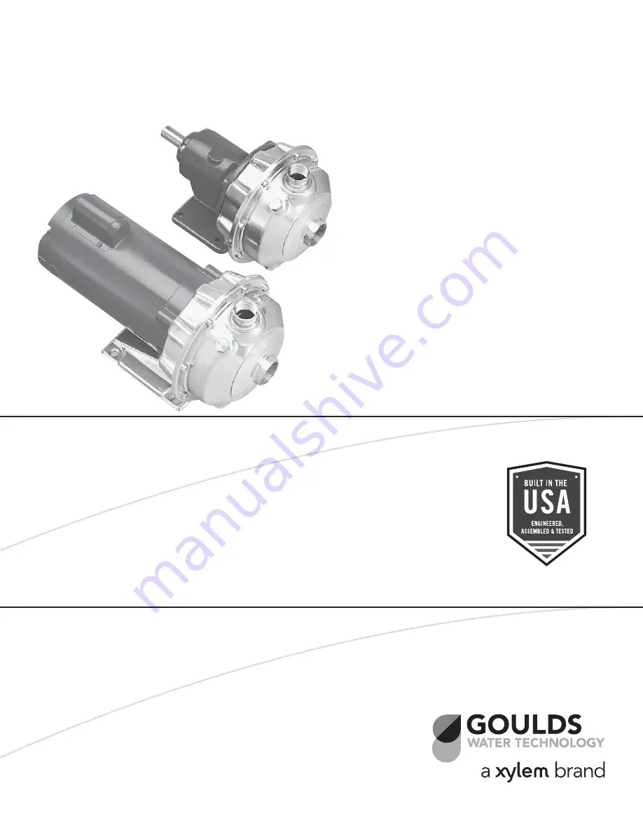 Xylem Goulds NPE Скачать руководство пользователя страница 9