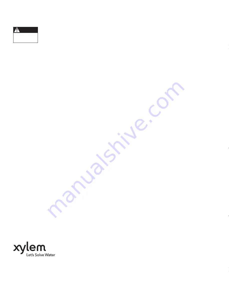 Xylem HSJ Instruction Manual Download Page 12