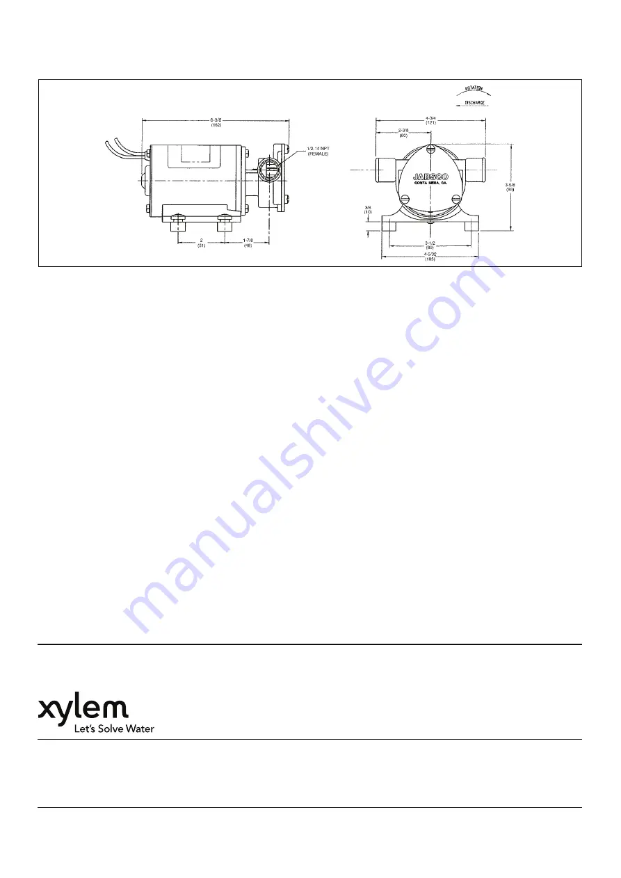 Xylem JABSCO 18660 Series Скачать руководство пользователя страница 4