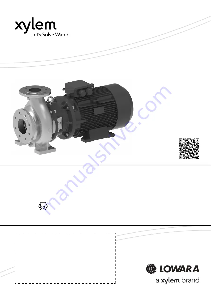 Xylem Lowara e-IXPSA Additional Installation, Operation And Maintenance Instructions Download Page 1