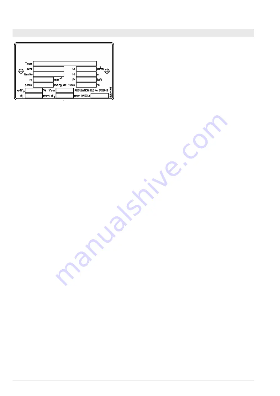 Xylem LOWARA LMR 125-160 Installation, Operation And Maintenance Instructions Download Page 42