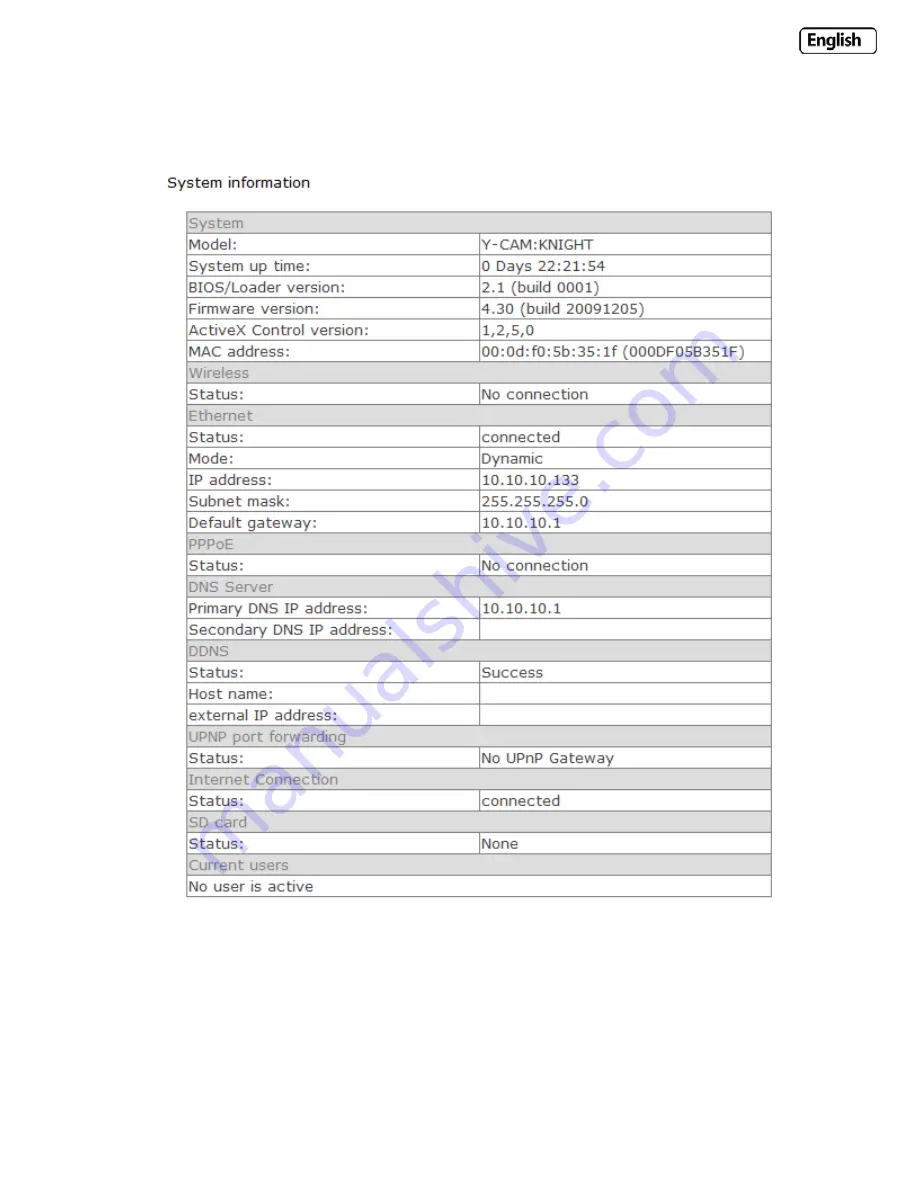 Y-cam Black SD Скачать руководство пользователя страница 68