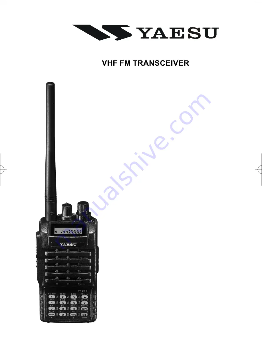 Yaesu FT-250R Operating Manual Download Page 1