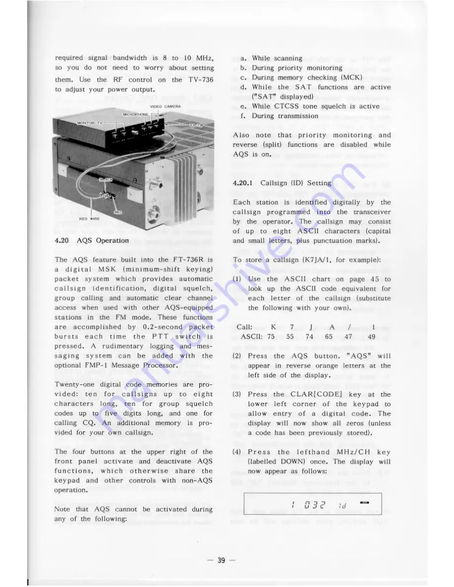 Yaesu FT-736R Скачать руководство пользователя страница 40