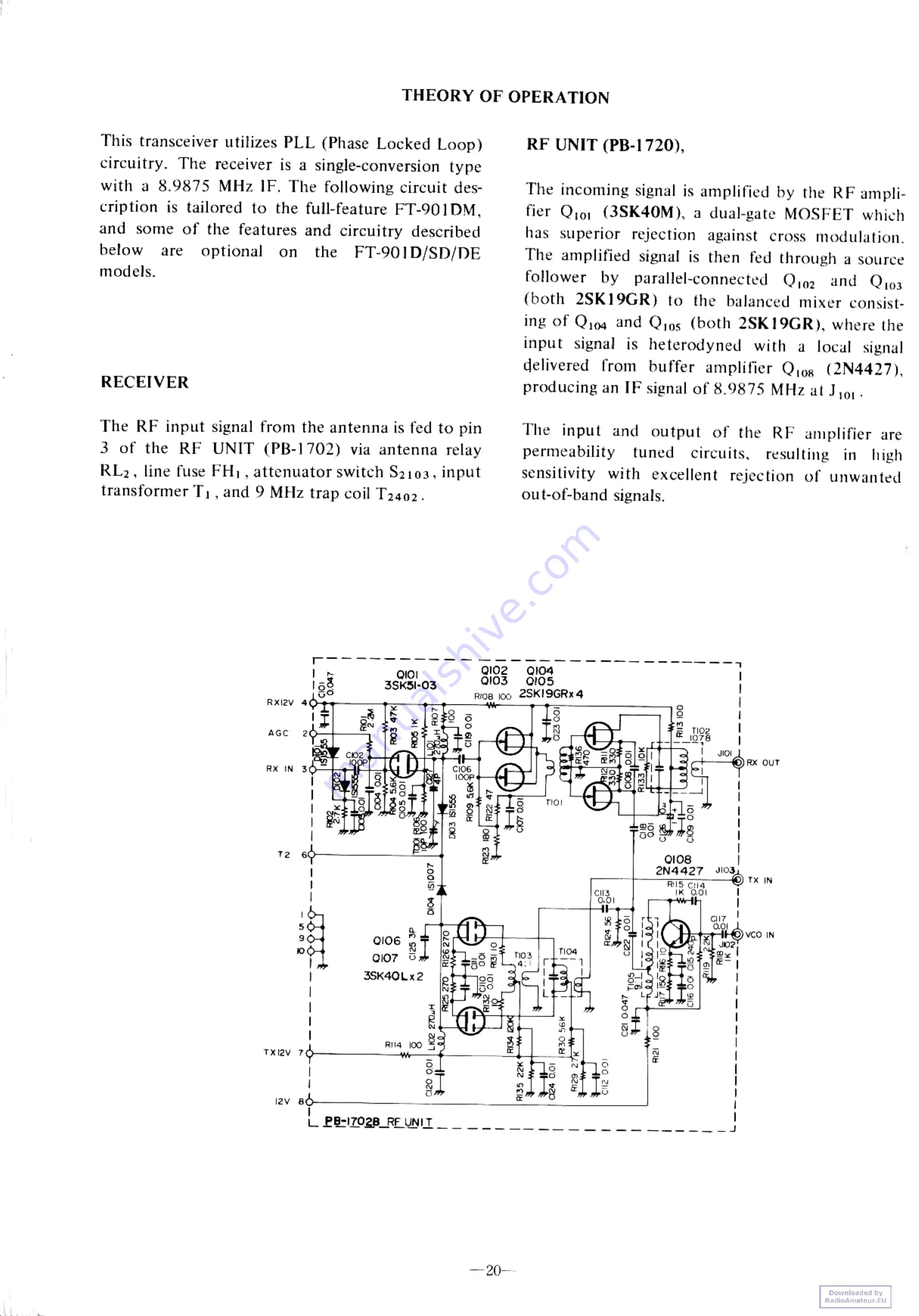 Yaesu FT-901DM Instruction Manual Download Page 22