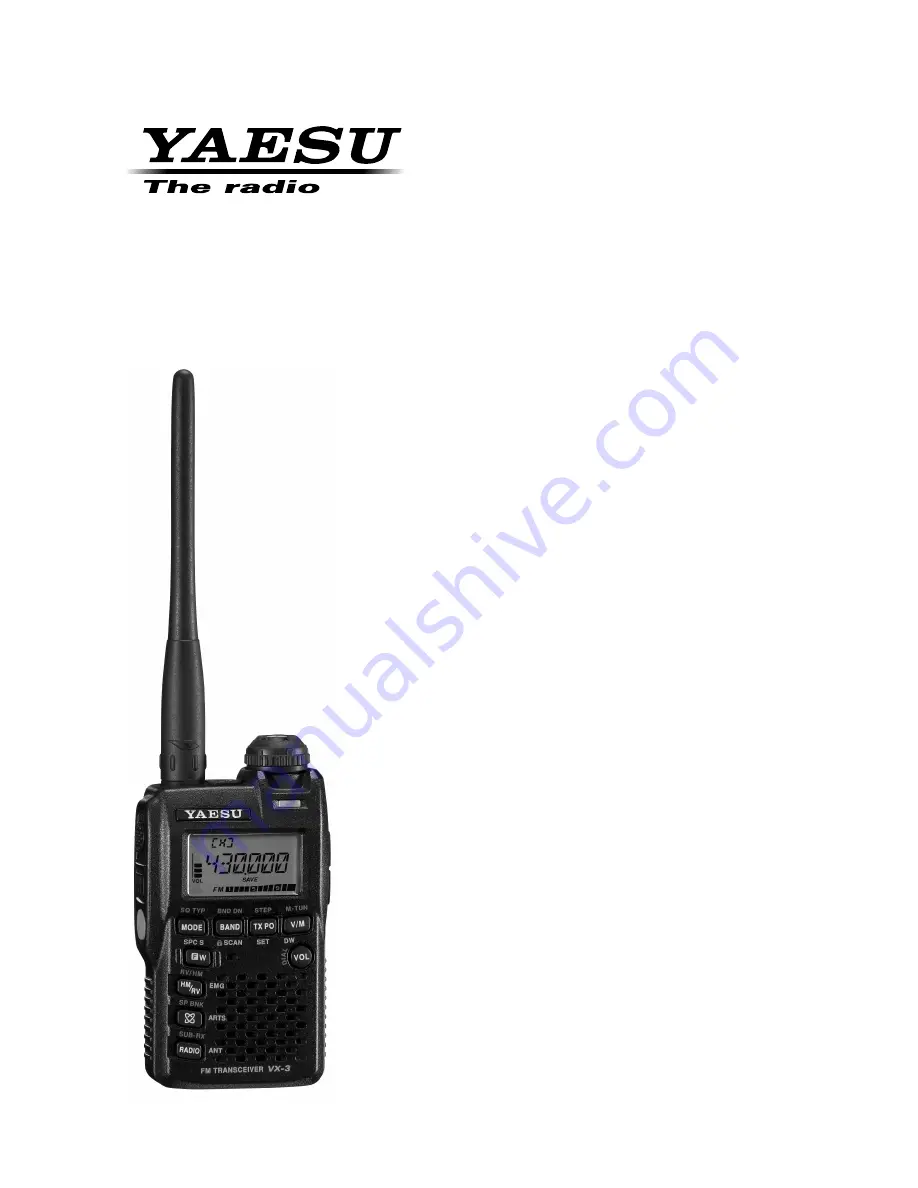 Yaesu VX-3E Operating Manual Download Page 1