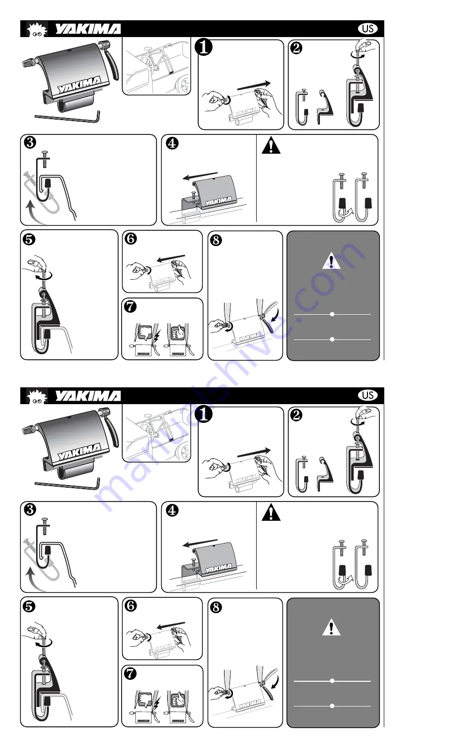 Yakima BedHead Quick Start Manual Download Page 1