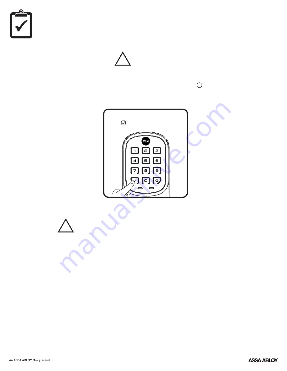 Yale Assure Lock Lever Push Button YRL216 Installation And Programming Instructions Download Page 17