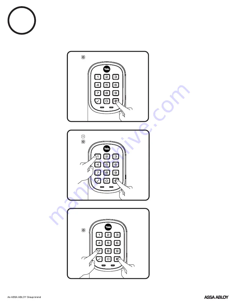 Yale Assure Lock Lever Push Button YRL216 Installation And Programming Instructions Download Page 22