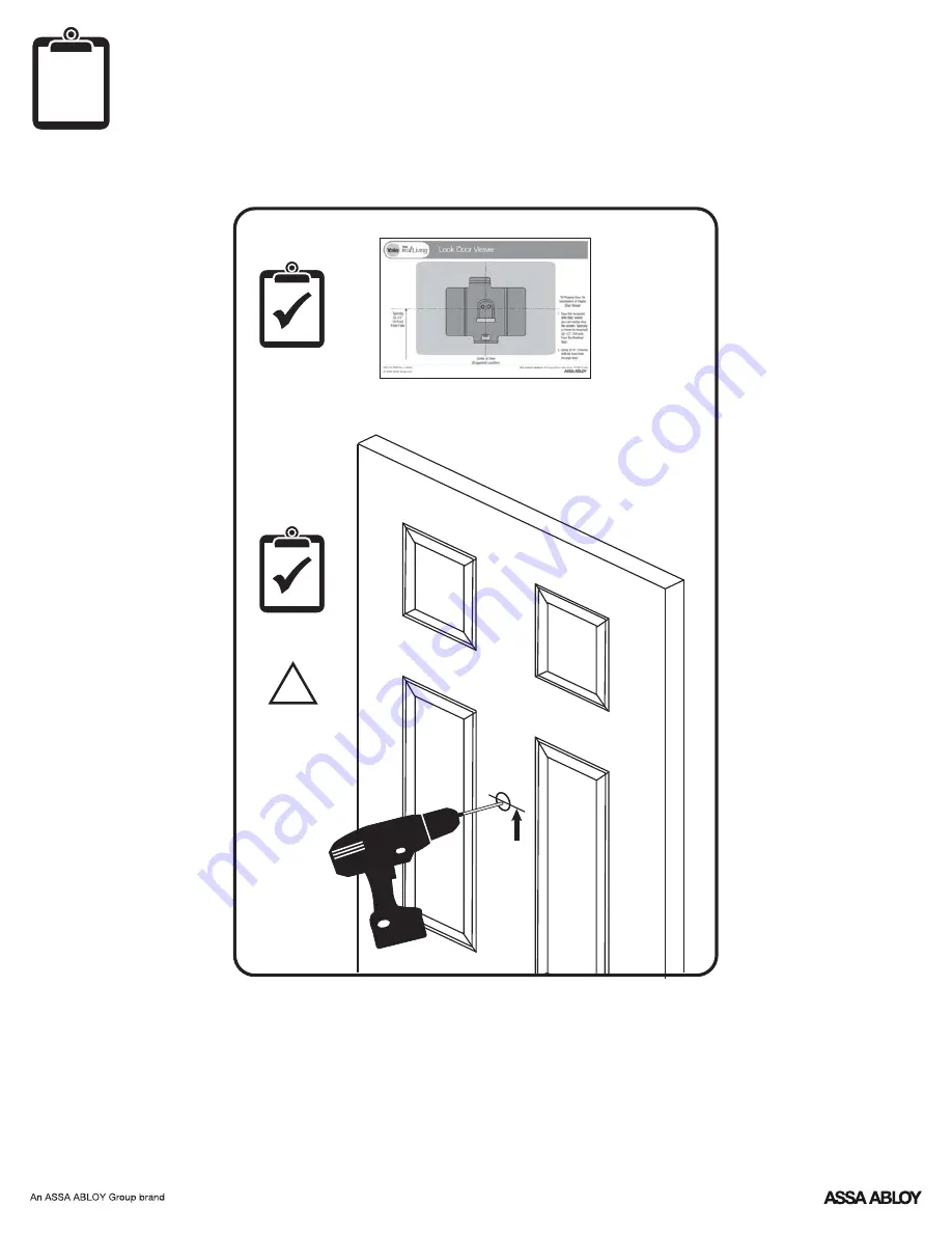 Yale Real Living Look Door Viewer Installation Instructions Manual Download Page 2