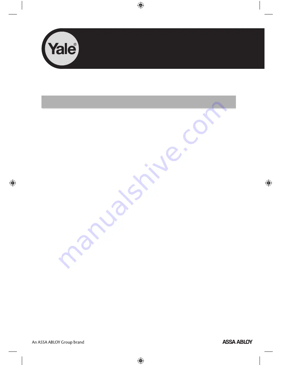 Yale SmartHome Alarm series User Manual Download Page 1