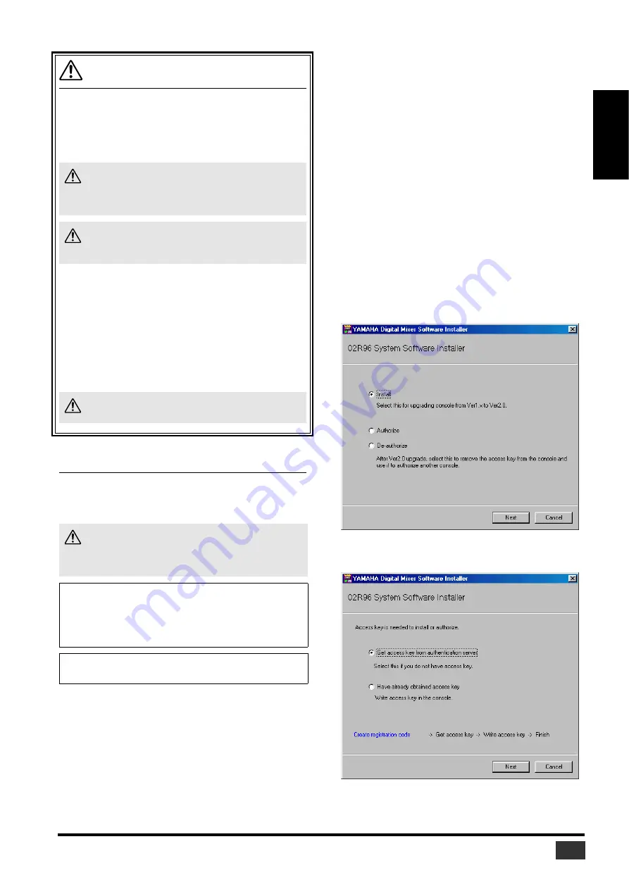 Yamaha 02R96V2K Software Installation Manual Download Page 5