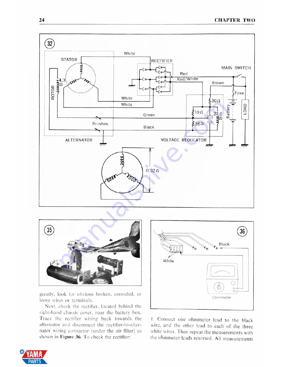 Yamaha 1965 YDS3-C Service Manual Download Page 32