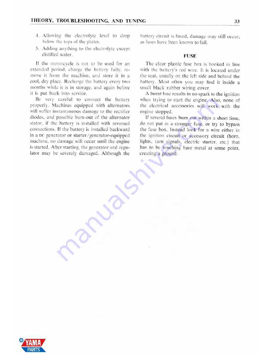 Yamaha 1965 YDS3-C Service Manual Download Page 41