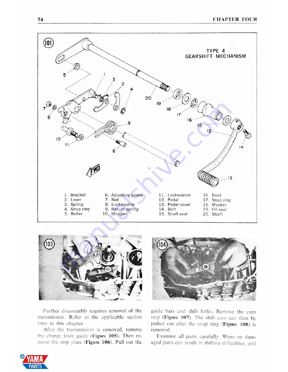 Yamaha 1965 YDS3-C Скачать руководство пользователя страница 82