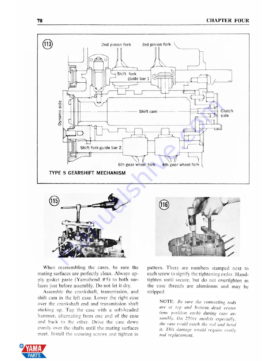 Yamaha 1965 YDS3-C Скачать руководство пользователя страница 86