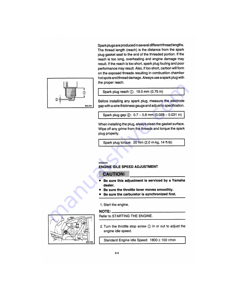 Yamaha 1982 SRX600C Owner'S Manual Download Page 50