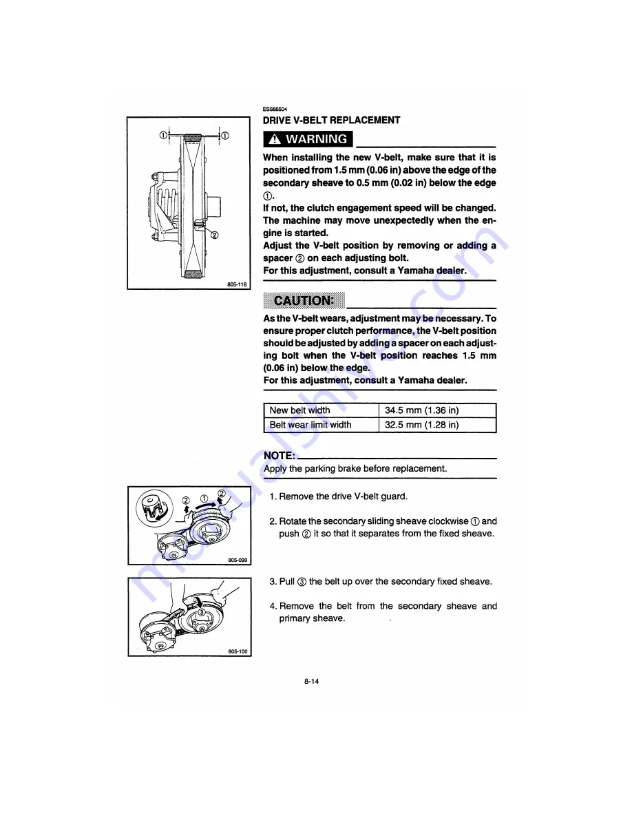 Yamaha 1982 SRX600C Owner'S Manual Download Page 58